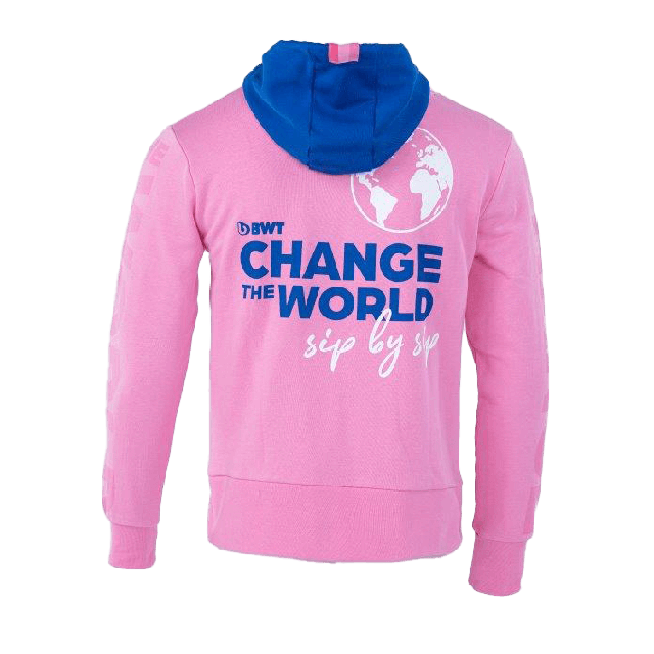 BWT Change the World Kapuzenpullover Damen Rückseite mit blauem CTW Logog