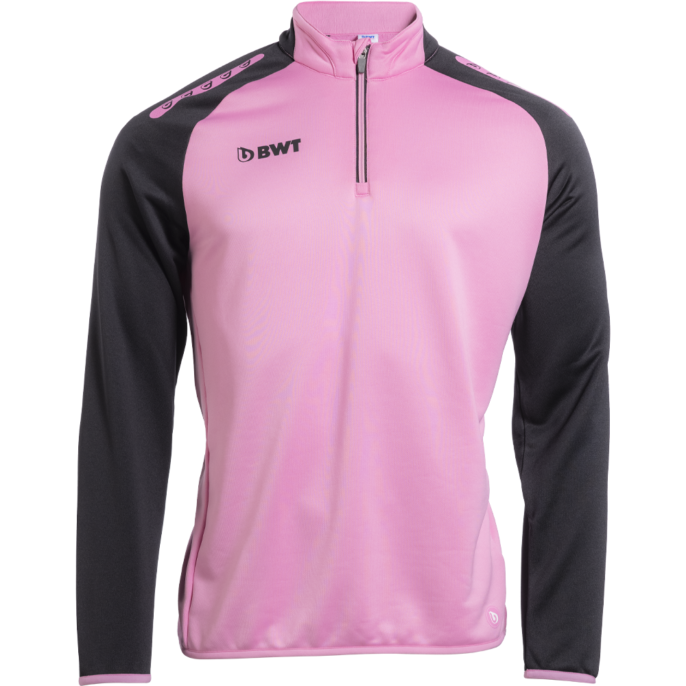 Langarm Trainingsjacke Trainingsjacke mit Zip-Top Verschluss in rosa von BWT