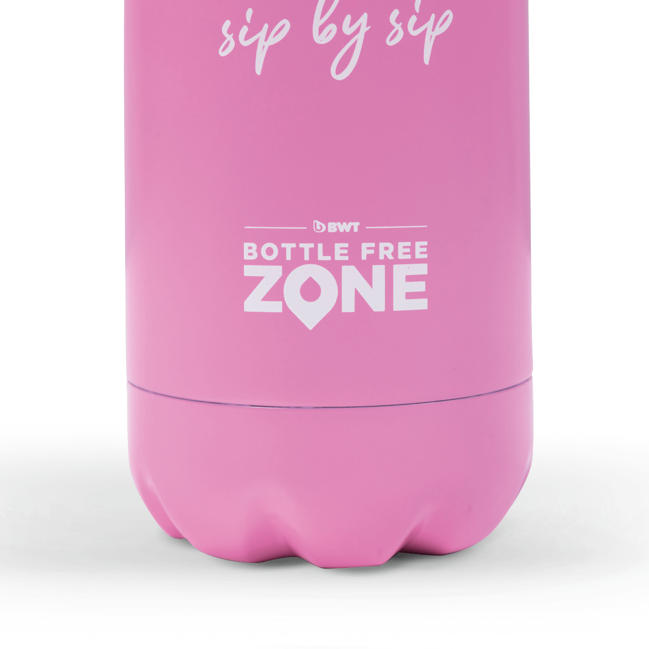 Detailansicht der BWT Climate Bottle - Edition Bottle Free Zone mit Personalisierung