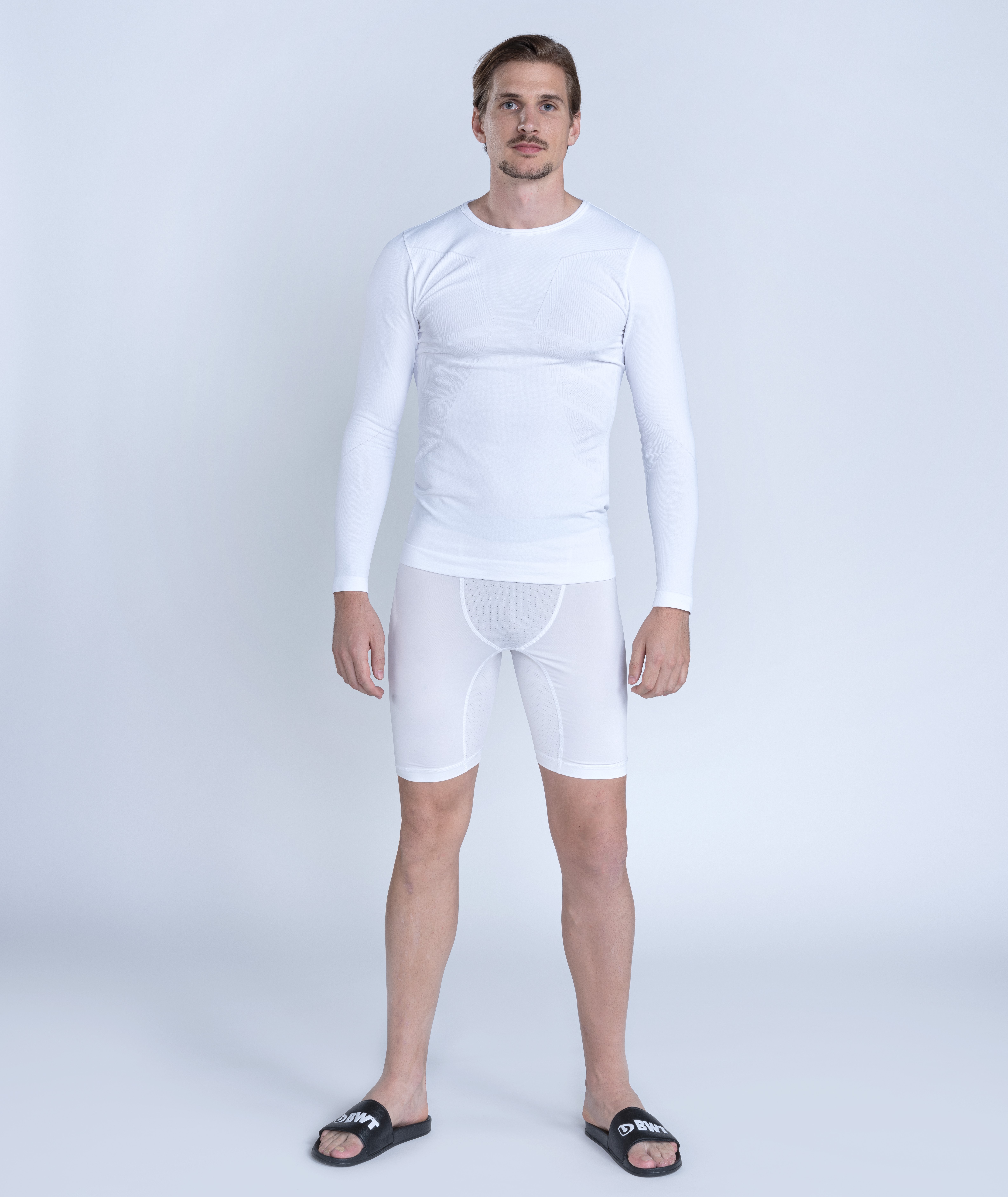 Longsleeve funktionsshirt weiß