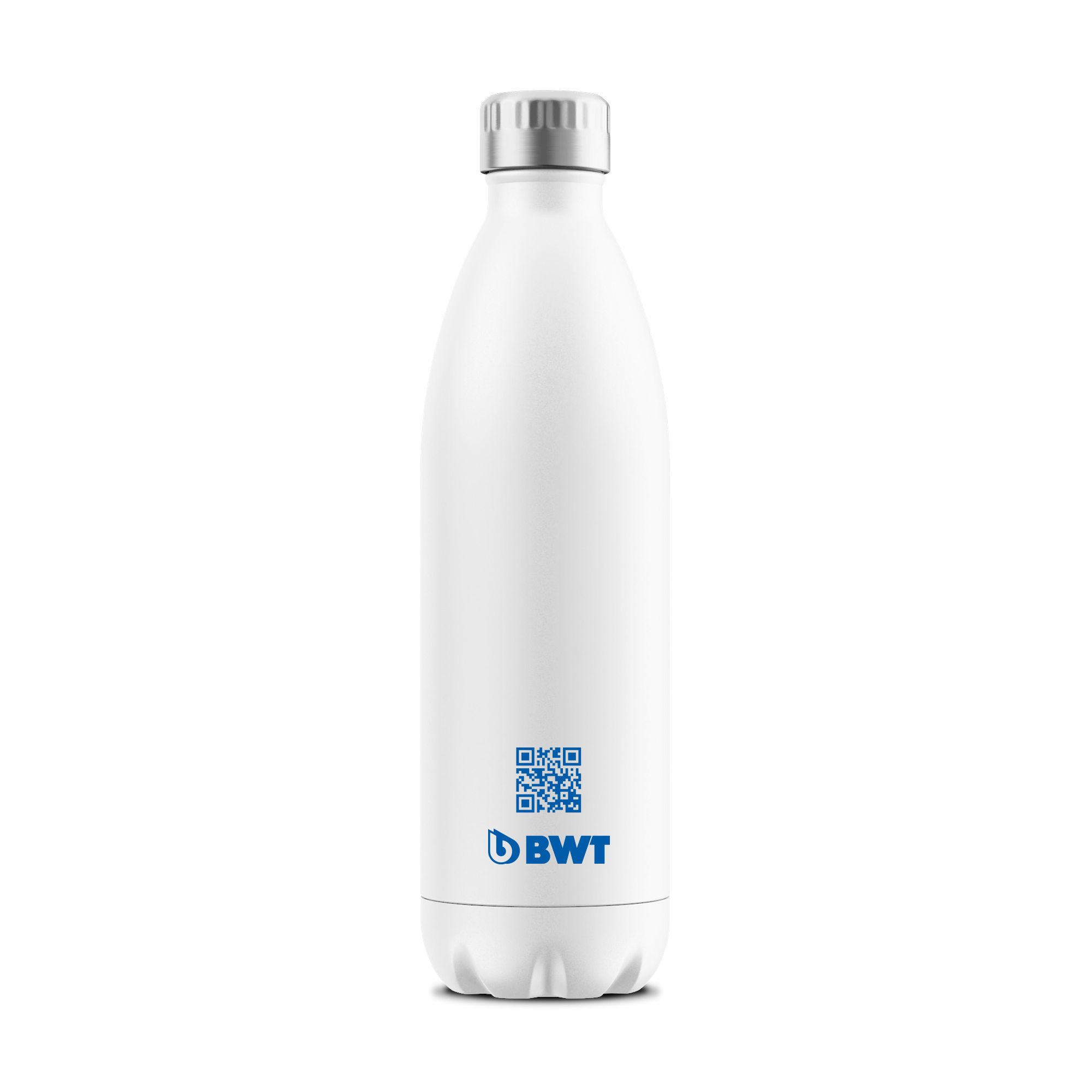 Trinkflasche BWT Climate Bottle Alpine F1 in weiss Rückseite