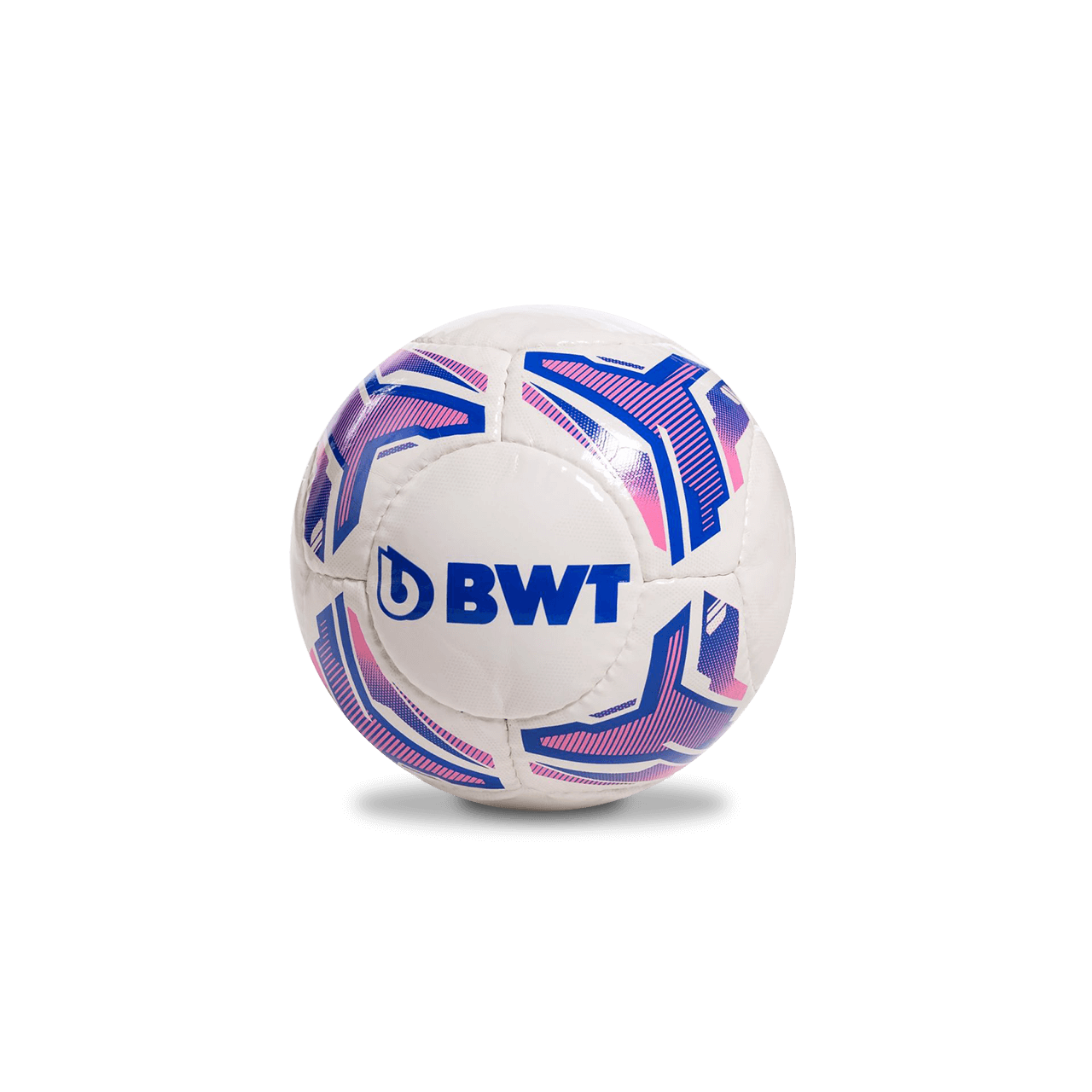 BWT One Miniball in weiß, blau und pinkt